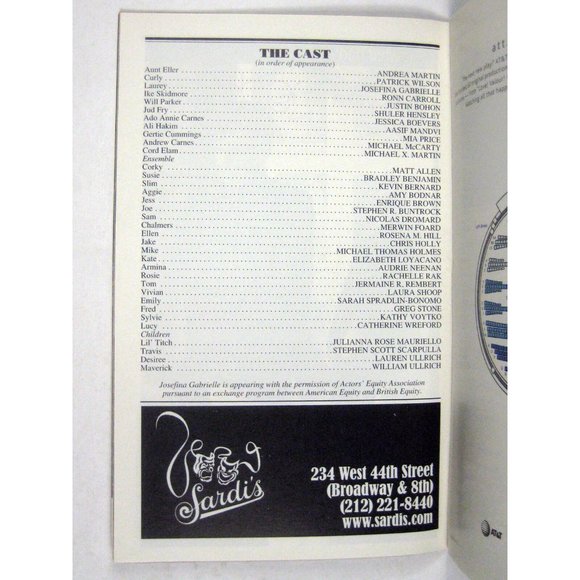 Oklahoma Playbill June 2002 Gershwin Theatre Patrick Wilson Andrea Martin - Picture 6 of 8